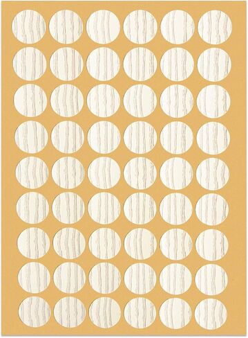 Aopin Screw Hole Stickers PVC Covers Self Adhesive, 21mm Decorative Stickers Screws Covers Caps Great for Wooden Furniture Wardrobe Cabinet Shelf Desk Plate 1 Sheet, PC-283 Light Maple in Kuwait