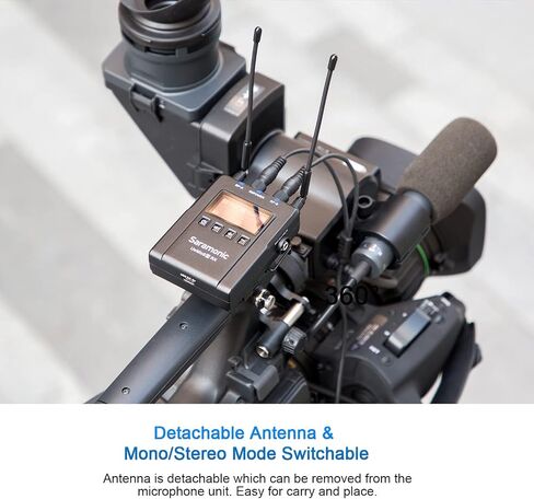 Saramonic Advanced 2-Person Wireless UHF Lavalier System with Dual Camera-Mount Receiver, Premium DK3A Lavaliers, Li-Ion Power, Hard Case & More (UwMic9S Kit 2),UWMIC9S-KIT2,Black in Kuwait