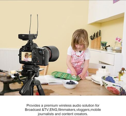 Saramonic Advanced 2-Person Wireless UHF Lavalier System with Dual Camera-Mount Receiver, Premium DK3A Lavaliers, Li-Ion Power, Hard Case & More (UwMic9S Kit 2),UWMIC9S-KIT2,Black in Kuwait