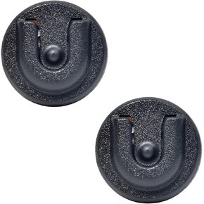 2PCS Universal Ham CB Radio Microphone Hanger, Mobile Radio Speaker Mic Mount Holder Hang Up Clip with Adhesive Back