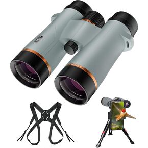 10x42 Professional ED Binoculars for Adults High Powered with Phone Adapter and Tripod, Binocular Harness Strap, Large View Waterproof Binoculars for Bird Watching Cruise Ship Travel Hiking
