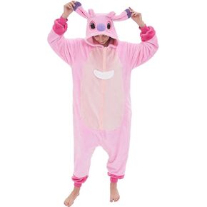 NEWCOSPLAY Animal Onesie Adult Pajamas Plush One Piece Cosplay Costume