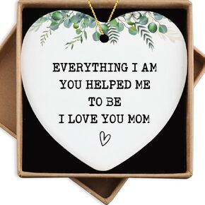 Godparent Gifts from Godchild Ornament Keepsake Sign Heart Plaque Baptism Gifts for Women Ornaments Gifts for Godparents 2024 Thank You for Being Mine Christmas Ornament