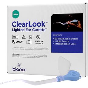 Bionix - أداة تجعيد الأذن ClearLook Lighted AngleLoop (50 قطعة)
