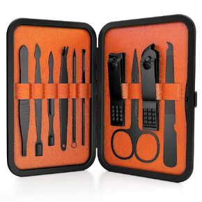 Ultimate Men's Grooming Kit, 10-Piece Set - The Arsenal Gift Set by Wild Willies, Multi-Purpose Manicure, Pedicure & Facial Tools Include Nail Clippers, Scissors, Tweezers & Blackhead Remover