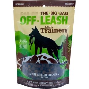 Off-Leash, Mini Trainers Fire Grilled Chicken Dog Treats, 12 Ounce