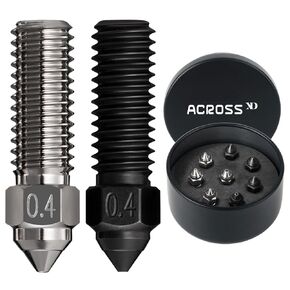 2 * 0.4+0.6+0.8mm K1Nozzle 4PCS K1c Nozzles Ender 3 V3 KE Quick Swap Hardened Steel Nozzles High-Speed Printing and High Flow Extruder Nozzles for k1c/ K1/K1 Max Ender 3 V3 3D Pritnter