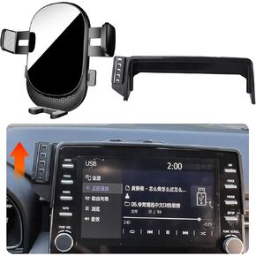 Car Phone Holder for Toyota Avalon Auto Accessories[Special Vehicle Installation，only for 2019-2022 Avalon，Non Universal][Auto Lock Hands Free Cell Phone Mount Car fits for iPhone & All Smartphones]