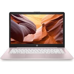 HP Stream 14inch HD(1366x768) Display, Intel Celeron N4000 Dual-Core Processor, 4GB HTM RAM, 64GB eMMC, HDMI, WiFi, Webcam, Bluetooth, Win11 S, Rose Pink (Renewed)