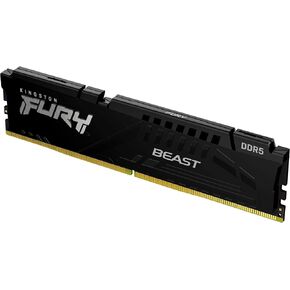 Kingston Fury Beast 16GB 6000MT/s DDR5 CL36 Desktop Memory | AMD Expo | Plug N Play | Single Module | KF560C36BBE2-16
