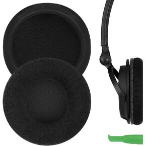 Geekria Comfort Velour Replacement Ear Pads for Sony MDR-V150 V200 V250 V300 V400 ZX300 Headphones Ear Cushions, Headset Earpads, Ear Cups Cover Repair Parts (Black)