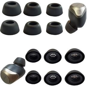 Replacement Ear Tips for Jabra Elite 85t/Galaxy Buds Pro Ear Tips for Elite 85t/Galaxy Buds Pro Earbuds 6 Pairs LMS Black