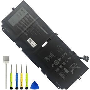 722KK 52Wh Battery Replacement for Dell XPS 13 9380 (2020) XPS 13 9310 (2020) XPS 13 9300(2020) P117G001 P117G002 P117G Series WN0N0 FP86V 7.6V 6500mAh