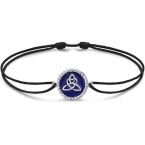 JENDEAR SHINE 925 Sterling Silver Anklet for Women, Adjustable Handmade Rope Chain, Starfish Horseshoe Infinity Trident Celtic Knot Summer Beach Jewelry Anklet