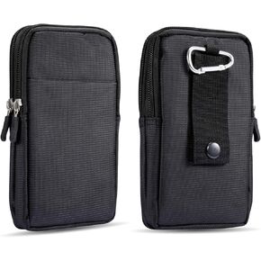 Universal Cell Phone Belt Holster for Samsung Galaxy S24 S23 S22 S21 Ultra 5G,S23 FE,S23+,S20+, Note 20, Note20 Ultra, Cell Phone Purse Outdoor Sports Moblie Phone Carrying Cases Pouch Bag