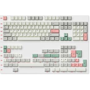 مجموعة Keycap Premium لصبغ التسامي المُصنف | سمك 1.45 ملم PBT | ملف تعريف Cherry للوحة المفاتيح الميكانيكية المخصصة (9009، 169 مفتاحًا)