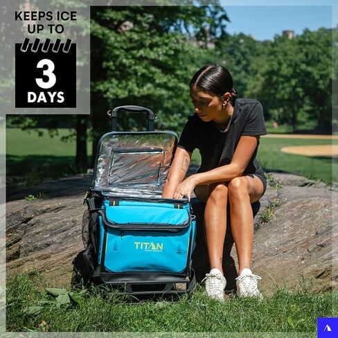 Titan Deep Freeze 60 (50+10) مبرد بعجلات - مبرد دوار قابل للطي بعجلات وعربة لجميع التضاريس in Kuwait