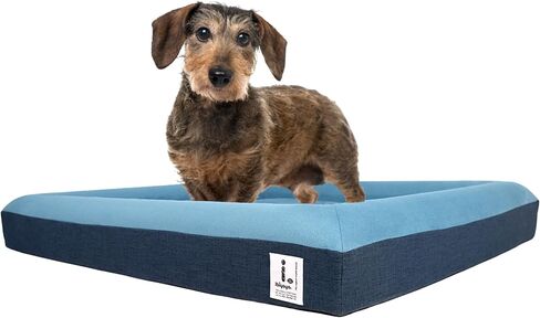 ibiyaya - Orthopedic Bed for Small Dogs - Dog Sofa Bed Small, Supportive Foam Pet Couch with Removable Washable Cover, Waterproof Lining and Nonskid Bottom - Brick Red in Kuwait
