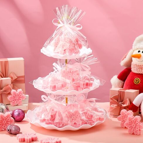 Demissle 20 Pcs Christmas Soaps Gift Snowflakes Handmade Soap with Scented Christmas Stocking Stuffers for Christmas Wedding Birthdays (Blue) in Kuwait