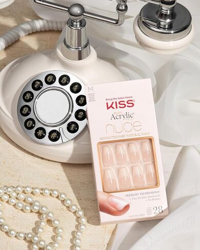 Kiss Salon Acrylic Nude Nails, KAN03, 28 Count in Saudi Arabia