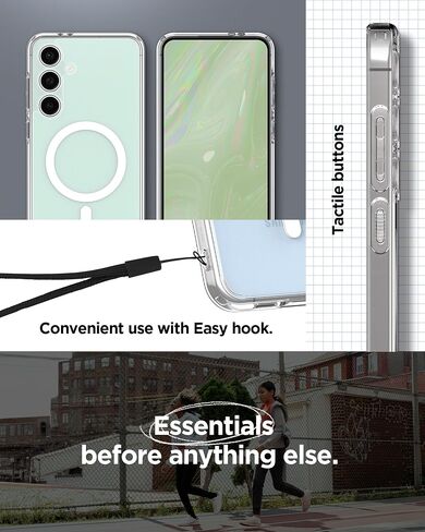 حافظة Spigen Ultra Hybrid مصممة لهاتف Galaxy S24 FE (2024) [مضادة للاصفرار]، شفافة كريستالية in Saudi Arabia
