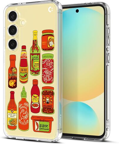 حافظة Spigen Ultra Hybrid مصممة لهاتف Galaxy S24 FE (2024) [مضادة للاصفرار]، شفافة كريستالية in Saudi Arabia