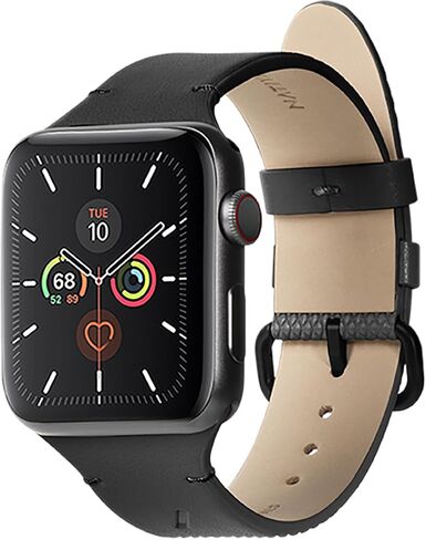 Native Union (حزام Re Classic لساعة Apple Watch – مواد نباتية – أجزاء صلبة من الفولاذ المقاوم للصدأ مع دعامة ناعمة in Kuwait