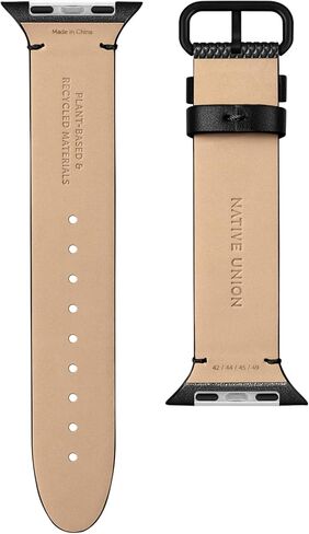 Native Union (حزام Re Classic لساعة Apple Watch – مواد نباتية – أجزاء صلبة من الفولاذ المقاوم للصدأ مع دعامة ناعمة in Kuwait