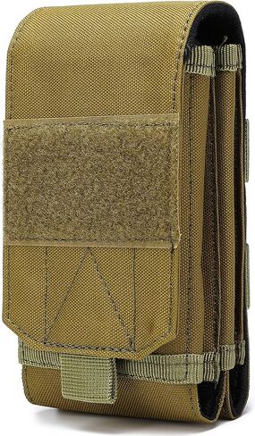 Tactical Molle EDC Phone Pouch Universal Mobile Phone Holster Holder with US Flag Patch in Kuwait