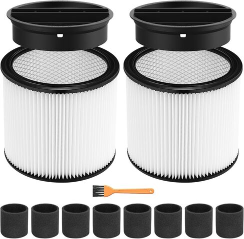 Cabiclean Foam Sleeve Filter for Shop-Vac 90304 90350 90333 Replacement for Most Wet/Dry Vacuum Cleaners 5 Gallon and Above, Compare to Part # 90304, 90585 (2+4) in Kuwait