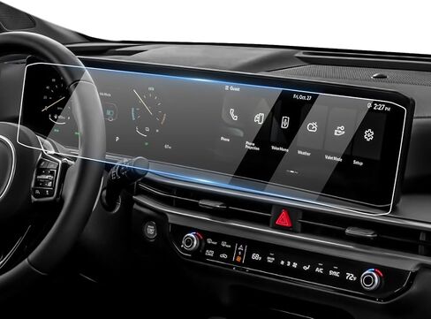 واقي شاشة Karltys Sorento لعام 2024 2025 Kia Sorento شاشة 12.3 بوصة، شاشة لمس 9H من الزجاج المقسى لملحقات Kia Sorento غطاء شاشة راديو فائق الوضوح مضاد للوهج ومضاد للخدش in Saudi Arabia