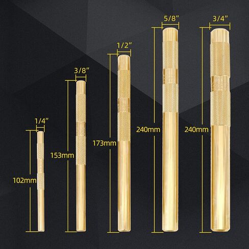 61360 Brass Drift Punch Set, 3/4-Inch 1/2-Inch 3/8-Inch 3/4'' 1/2'' 3/8'' Hand Tool Punches Tools for Home use in Kuwait