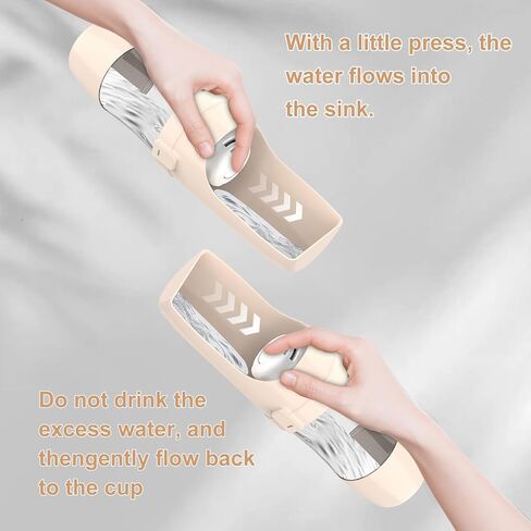 زجاجة مياه محمولة للكلاب - مياه للسفر قابلة للطي مع حاوية طعام، زجاجة مياه مضادة للتسرب وخفيفة الوزن للكلاب، عناصر إكسسوارات للكلاب، خفيفة الوزن ومريحة للاستخدام في الهواء الطلق (رمادي، صغير) in Kuwait