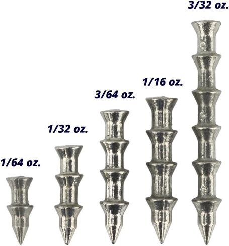 Tungsten 4 Anglers – 97% Pure Tungsten Pagoda Nail Sinker | Great Sinker for Freshwater and Saltwater Fishing | 6-Pack/Bag in Saudi Arabia