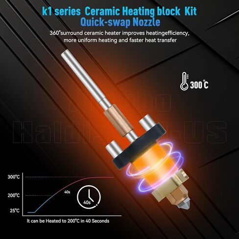 2 * 0.4+0.6+0.8mm K1Nozzle 4PCS K1c Nozzles Ender 3 V3 KE Quick Swap Hardened Steel Nozzles High-Speed Printing and High Flow Extruder Nozzles for k1c/ K1/K1 Max Ender 3 V3 3D Pritnter in Kuwait