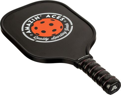 Amazin' Aces Graphite Pickleball Paddles Set - Single, 2 or 4 Paddles, Honeycomb Polymer Core with Comfy Cushion Grip - Varying Accessories Including Pickleballs, Pickleball Bag & Paddle Cover in Saudi Arabia