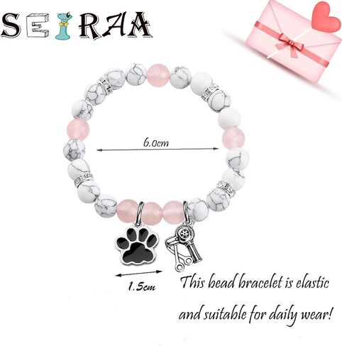 SEIRAA Dog Groomer Gift Pet Groomer Bead سوار تذكر دائمًا أن تكون من أنت مجوهرات العناية بالكلاب in Kuwait