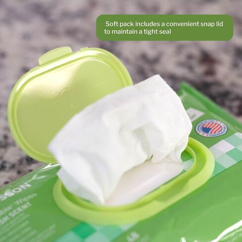 McKesson Flushable* Wet Wipes XL - Aloe & Vitamin E Formula, Gentle on Skin, Plant-Based Adult Cleansing Wipes - Unscented, 48 Wet Wipes per Pack, 48 Wipes, 1 Pack in Saudi Arabia