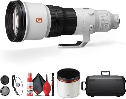 عدسة Sony FE مقاس 600 مم f/4 GM OSS Super Telephoto (SEL600F40GM) + حافظة للغطاء + مجموعة تنظيف (متجددة) in Saudi Arabia
