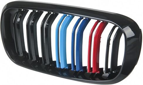 Double Slats Gloss Black M Style Front Kidney Grille Grill Compatible with 2014-2019 X5 F15 X6 F16 X5M F85 X6M F86 xDrive in Kuwait