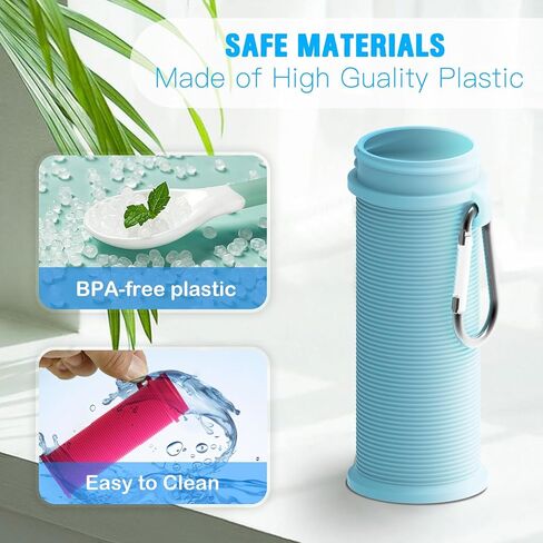 حامل خراطيش النكهات | متوافق مع زجاجات المياه المشهورة | تصميم مفرد | لتخزين النكهة البديلة (عبوة من قطعتين) in Kuwait