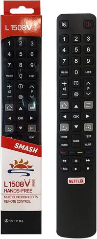 L1508V Replacement Remote for TCL TV Remote Control, Compatible with TCL Thomson Smart TV, No Setup Required in Saudi Arabia