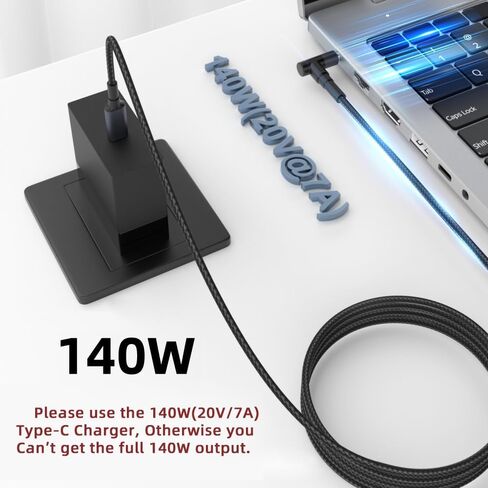 Cablecc USB-C Type C Input to DC 20V 5.5 * 2.1mm Output Power 100W 135W 140W 65W PD Charge Cable for Laptop in Saudi Arabia
