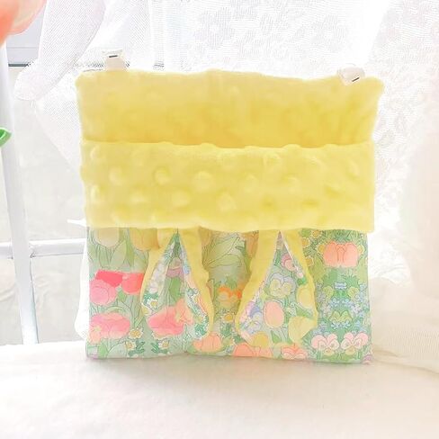 Sugar Gliders Sleeping Pouch Hamsters Velvet Hanging Hammocks Bed Carrier with Strap Squirrels Marmosets Guinea Pig Warm Swing Carry Pouch Cage Accessories for Small Animal (Purple) in Kuwait