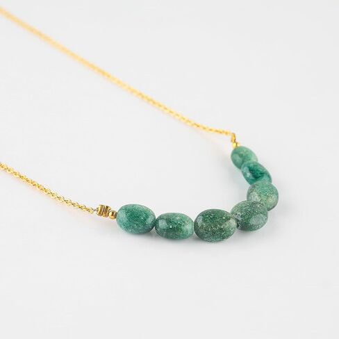 أحجار كريمة كوارتز دخانية طبيعية كاملة الأوجه خرز كريستالي أنيق قلادة مجوهرات هدية للنساء، حجر الميلاد، أحجار الشفاء، 45.72 سم in Kuwait