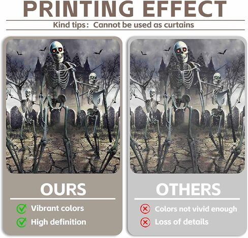 7x5ft Halloween Zombie Backdrop Full Moon Night Graveyard Bat Skeleton Photography Background Kids Scary Party Decorations Banner Photo Booth Props in Kuwait