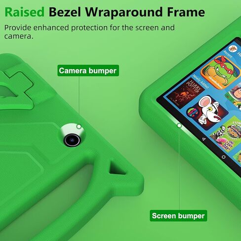 حافظة كمبيوتر لوحي للأطفال 2022 مقاس 7 بوصات (الجيل الثاني عشر فقط، إصدار 2022)، غطاء Ubearkk خفيف الوزن ومضاد للانزلاق ومقاوم للصدمات ومناسب للأطفال غير متوافق مع iPad/Samsung/ONN Tab in Kuwait