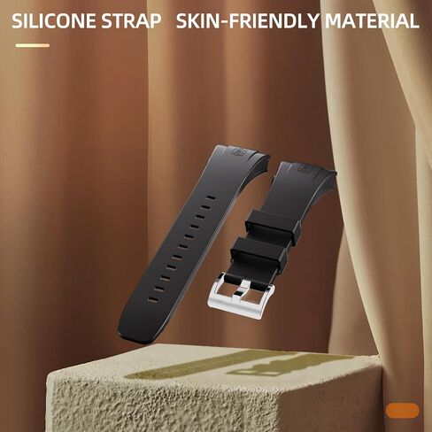 Rugged Case Band Screen Protector for Apple Watch Ultra 2/1 49mm, Sports Armor Cover Strap and PET Film, Military Full-body Shockproof Protective Bumper with Wristband for iWatch in Saudi Arabia
