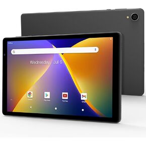 Android 13 Tablet, 10.1-inch HD Display, 64GB ROM, 8 (4+4) GB RAM, 512GB Expandable Storage, Octa-Core Processor, Dual Cameras, 5000mAh Battery, WiFi & Bluetooth, Space Gray
