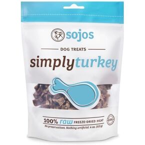 Sojos Simply Turkey Dog Treats, 4 Oz - 2 Pack